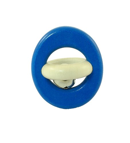 Baby Rassel Model Ring blau mit Glöckchen