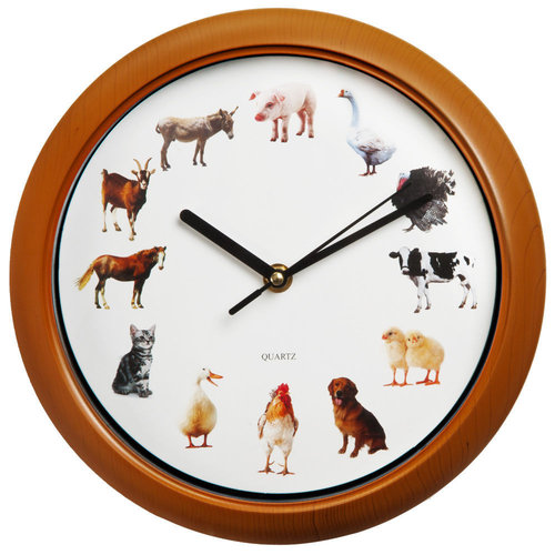 Uhr mit Tierstimmen