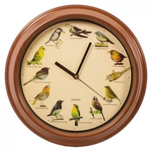Uhr mit Vogelstimmen